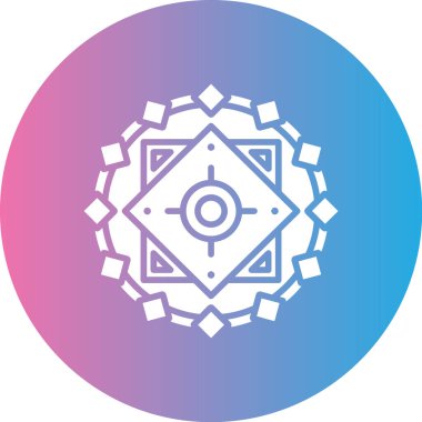 kar Tanesi simgesi vektör çizimi