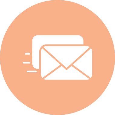 Mektup. Web simgesi basit illüstrasyon