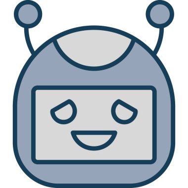 Robot simgesi, vektör çizimi