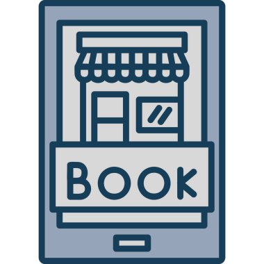 kitapçı simgesi ana hatlarıyla