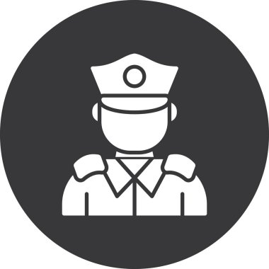 Kaptan, her Kullanım İçin Basit Vektör Simgesi