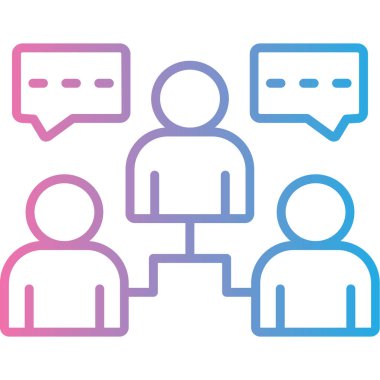 Kolayca düzenleyebilen ya da düzenleyebilen Sohbet Vektörü simgesi