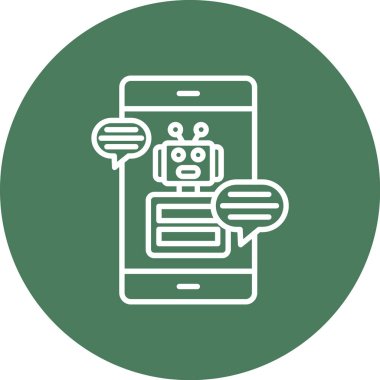 Sohbet simgesinin vektör illüstrasyonu