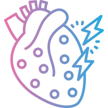 Kalp. Web simgesi basit illüstrasyon