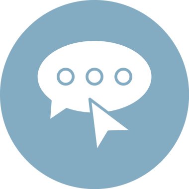 İleti simgesi. Vektör çizim