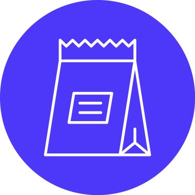 Bir yiyecek torbasının vektör çizimi