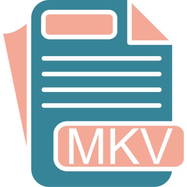 kv dosya tipi. vektör illüstrasyonu