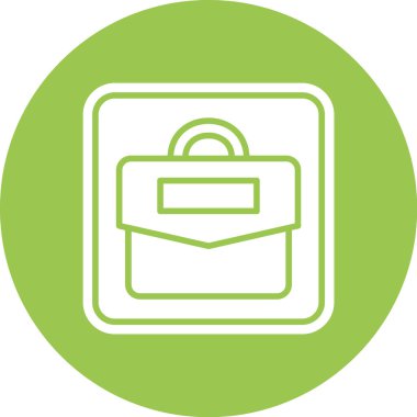 evrak çantası simgesi, vektör illüstrasyonu