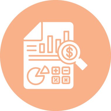 İş ve finans simgesinin vektör illüstrasyonu