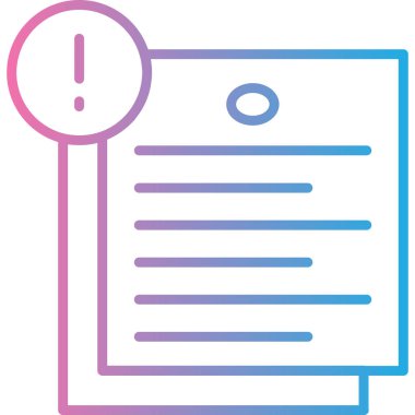 Belge. Web simgesi basit illüstrasyon