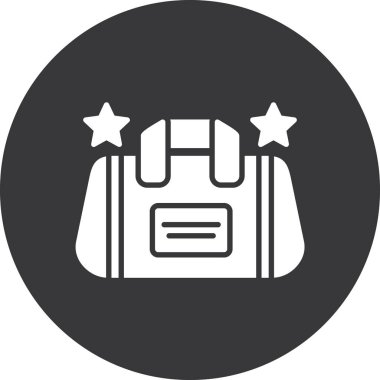 Alışveriş çantası simgesi, basit illüstrasyon