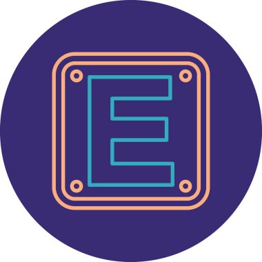 Modern b 'nin vektör illüstrasyonu eksik simgesi