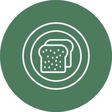 basit kutsal kişilerin resmi, vektör çizim ekmek