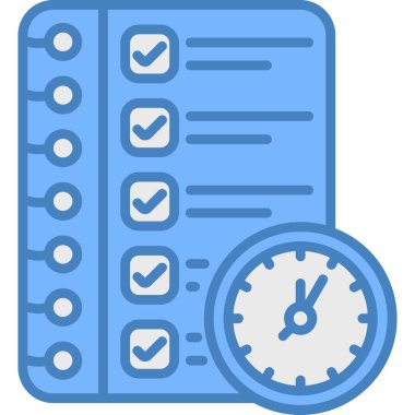 Kontrol listesi simgesi, vektör illüstrasyonu