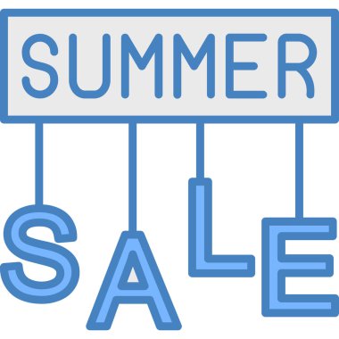 Yaz indirimi. vektör simgesi