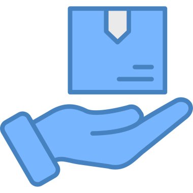 Bir harfi tutan elin vektör illüstrasyonu