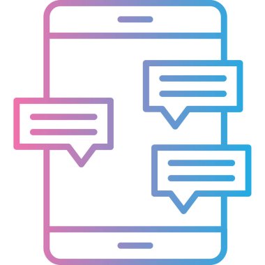 Konuş. Web simgesi basit tasarım