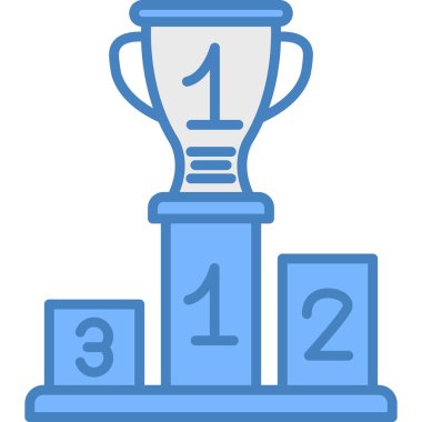 kupa ikonu vektör illüstrasyonu