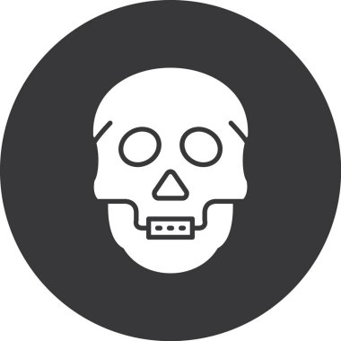 Kurukafa simgesi vektör illüstrasyonu