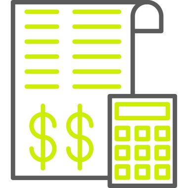 Dolar gagası vektör simgesi