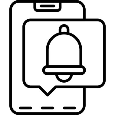 telefon simgesi, basit vektör illüstrasyonu