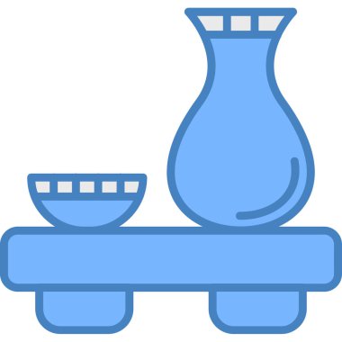 Vazo. Web simgesi basit illüstrasyon