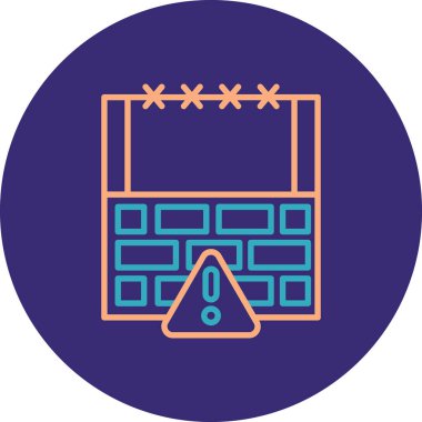 Modern b 'nin vektör illüstrasyonu eksik simgesi