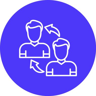 İnsan simgesinin vektör illüstrasyonu