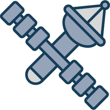 Çekiç simgesi. Vektör çizim