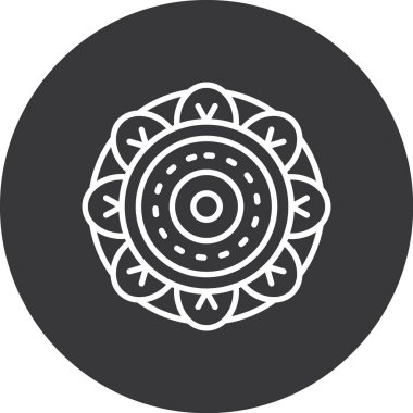 Modern çiçek simgesinin vektör illüstrasyonu