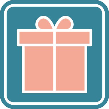 hediye simgesi vektör illüstrasyonu