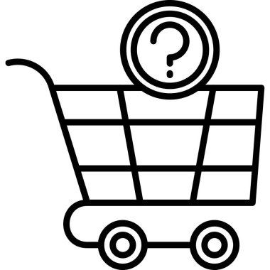 Alışveriş arabası ekommerce simgesi