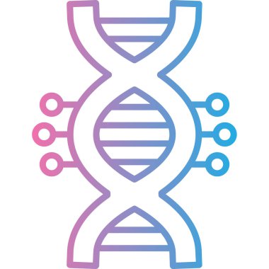 dna. Web simgesi basit illüstrasyon