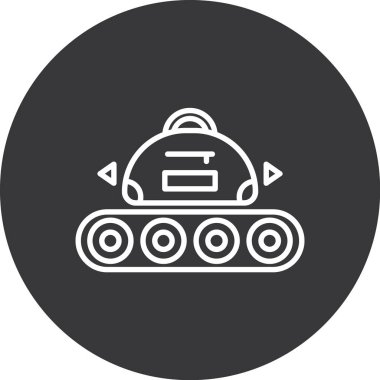 Bir araba simgesinin vektör illüstrasyonu