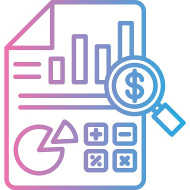 para ve finans vektör simgesi kolayca düzenleyebilir