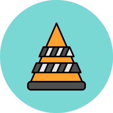 piramit simgesi vektör çizimi