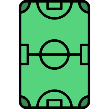 Futbol simgesi, vektör illüstrasyonu