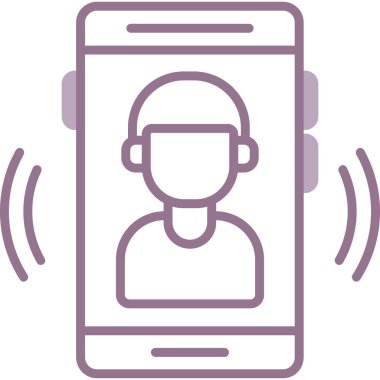 Çağrı. Web simgesi basit illüstrasyon