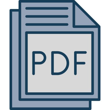 pdf dosya biçimi simgesi