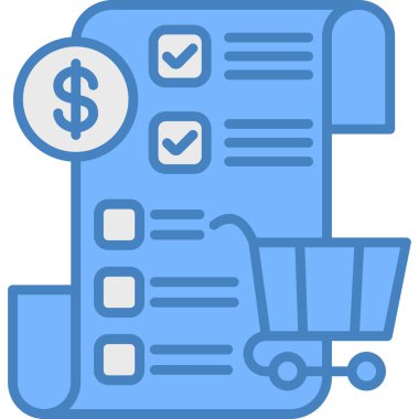 Ödeme ekommerce ekommerce simgesi - özet biçimi