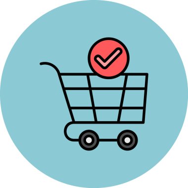 El arabası. Web simgesi basit tasarım