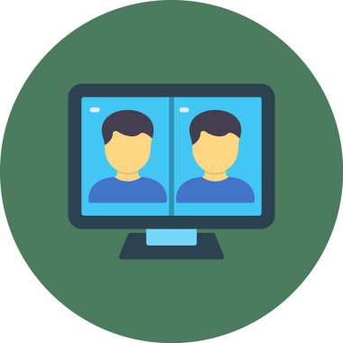 Video konferansı. Basit resimleme