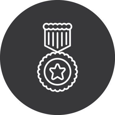 Rozet. Web simgesi basit illüstrasyon