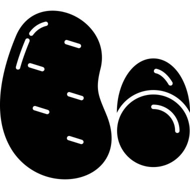 avokado meyve ikonu katı biçimde