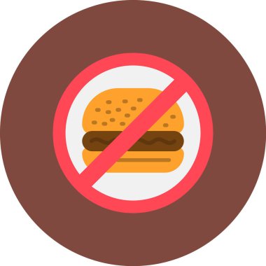 Yemek yok. Basit simge