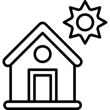 ev simgesi vektör illüstrasyonu