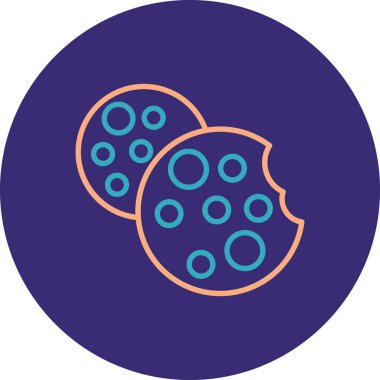 Şirin bir çizgi film simgesinin vektör çizimi