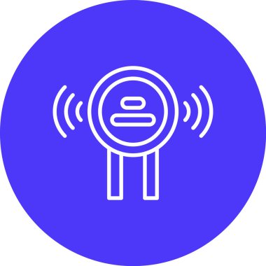 Hoparlör simgesinin vektör illüstrasyonu