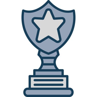 Kupa simgesi. vektör çizim