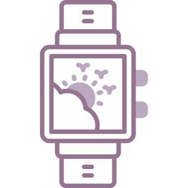 Akıllı Seç simgesi. web için smartwatch vektör simgelerinin özet çizimi